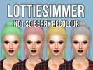 Sims 4 — LottieSimmer - Not So Berry Hair Recolour - Mesh needed by LottieSimmer — Not So Berry Hair Recolour Mesh needed