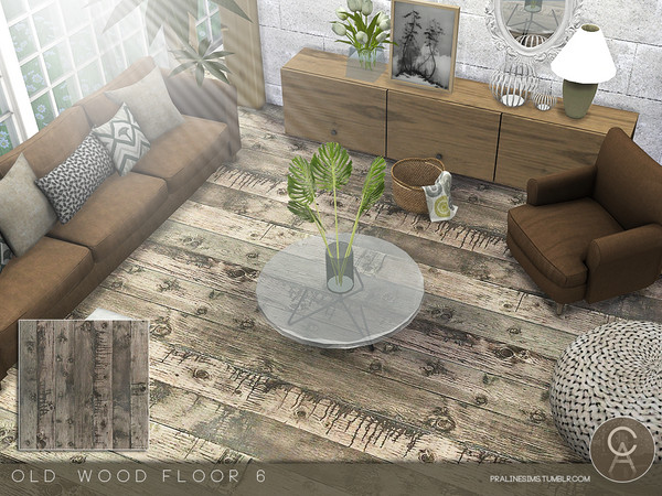 Sims 4 — Old Wood Floor 6 by Pralinesims — By Pralinesims