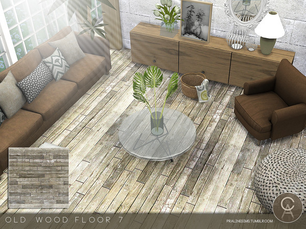 Sims 4 — Old Wood Floor 7 by Pralinesims — By Pralinesims