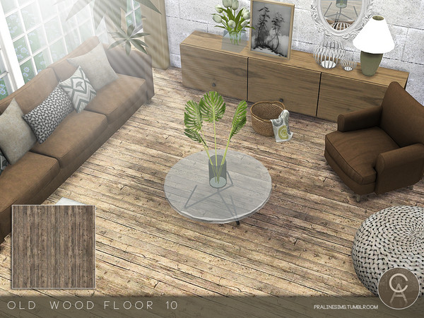 Sims 4 — Old Wood Floor 10 by Pralinesims — By Pralinesims