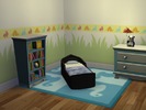 Sims 4 — Mini Dreamers by airkaos — Recolored EAs toddler 'racer bed'