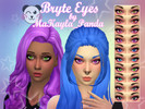 Sims 4 — Bryte Eyes by MaKayla_Panda_ — Eye colors for the Sims 4!! The set includes files for the Face Paint and Non