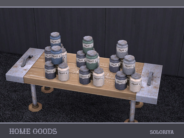 Sims 4 — Home Goods Four Paints by soloriya — Four old paints. English and simlish labels. Part of Home Goods set. 2
