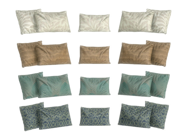 Sims 4 — Living Baker - Pillows Sofa by ShinoKCR — Contemporary Furnitureset inspired by the Designer Jean Louis Deniot