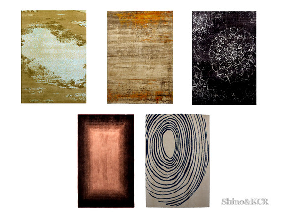 Sims 4 — Living Baker - Rug by ShinoKCR — Contemporary Furnitureset inspired by the Designer Jean Louis Deniot