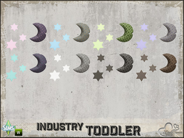 Sims 4 — Industry Toddler Moon & Star by BuffSumm — Part of the *Industry Series* ***TSRAA***