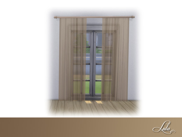 Sims 4 — Montanna Bedroom Curtains by Lulu265 — Part of the Montanna Bedroom Set 4 colour options included