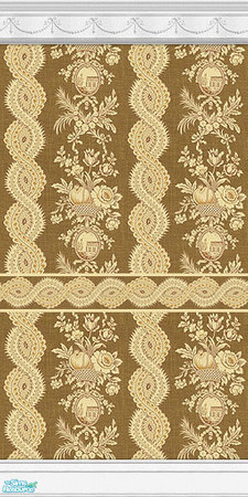 Sims 2 — Strafford Stripe Wallpaper - 14 by elektra274 — 14 of 15 wallpapered walls designed to coordinate with my