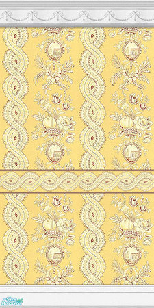 Sims 2 — Strafford Stripe Wallpaper - 05  by elektra274 — 5 of 15 wallpapered walls designed to coordinate with my
