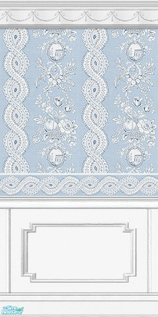 Sims 2 — Strafford Stripe Wallpaper - 03 by elektra274 — 3 of 15 wallpapered walls designed to coordinate with my