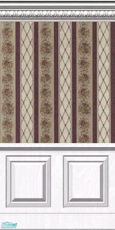 Sims 2 — Interlocking Lace with Wainscotting by daman19942 — Daman19942 Part of a set DO NOT reupload