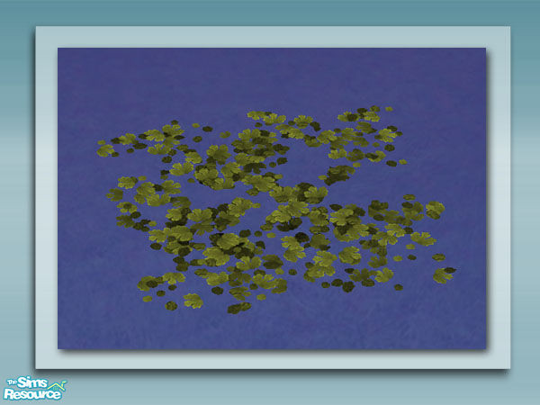 Sims 2 — Leaf Cover - Recol 01 by Shakeshaft — Part of a set of plants and decorations to bring your ponds to life, all