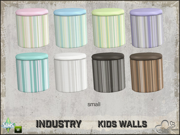 Sims 4 — Industry Toddler and Kids Round Box Small by BuffSumm — Part of the *Industry Series* ***TSRAA***