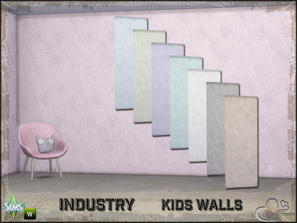 Sims 4 — Industry Walls Dots by BuffSumm — Part of the *Industry Series* ***TSRAA***
