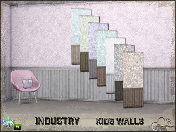 Sims 4 — Industry Walls Dots Siding Bottom by BuffSumm — Part of the *Industry Series* ***TSRAA***