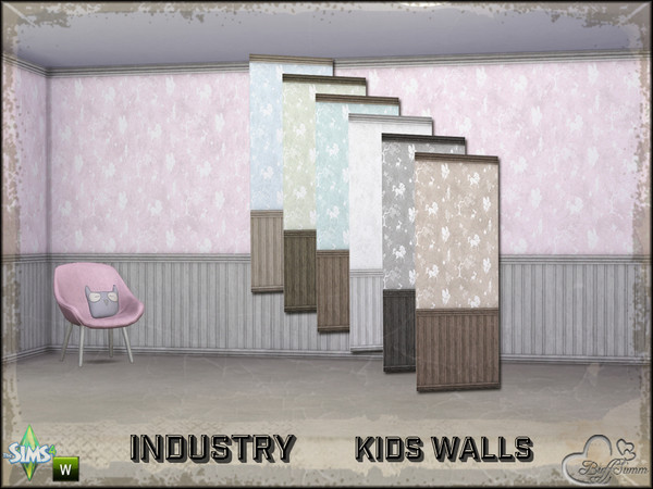 Sims 4 — Industry Walls Unicorn Siding Bottom and Top by BuffSumm — Part of the *Industry Series* ***TSRAA***