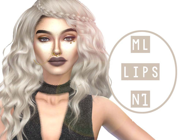 Sims 4 — ML_LipsN1 by MaddiLuvs4425 — Lips,6 swatches sorry im still getting used to makeing load of swatches 