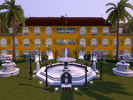 Sims 3 — The castle of the fountains. by kamelbenhadja — This house is full of water jets, because the creator of this
