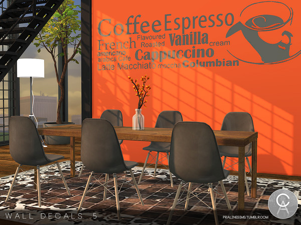 Sims 4 — Wall Decals 5 by Pralinesims — By Pralinesims
