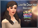 Sims 4 — zzorannaa Love Me Down Hair Recolor - mesh needed by Baxuz — Love Me Down Hair Recolor Mesh by: AH00B Mesh: