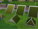 Sims 4 — Grass Roof by mastertiti2 — Original EA grass texture now for your roofs ! 3 Shades of green : Light / Medium /