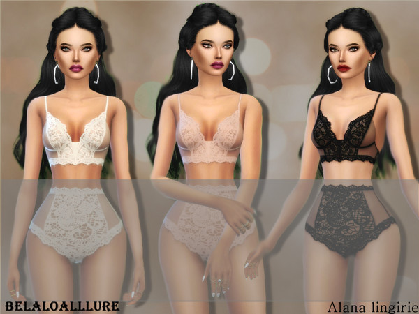 Sims 4 — belaloallure_allana bra by belal19972 — lace romantic bra for you sims 