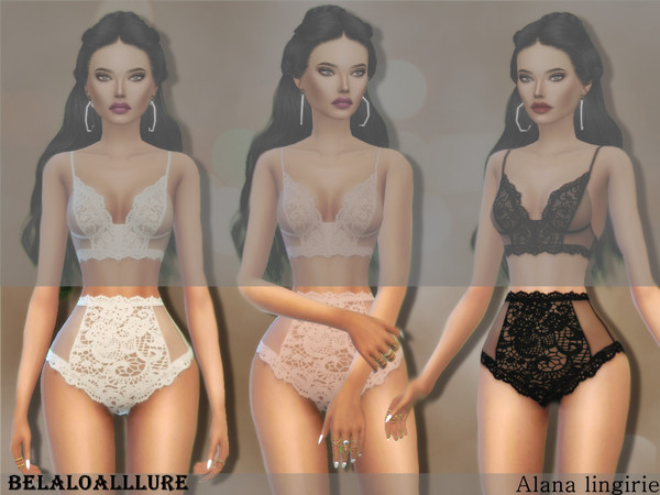 Sims 4 — belaloallure_allana bottom by belal19972 — lace romantic bottom , enjoy