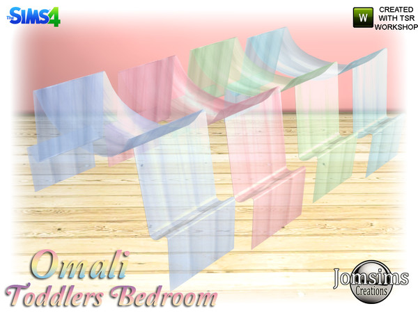 Sims 4 — omali curtain for bed by jomsims — omali curtain for bed