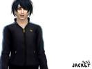 Sims 4 — Yato's Jacket by MewMewShawnte — A standalone recolour of the base game jacket based off of Yato's Jacket from