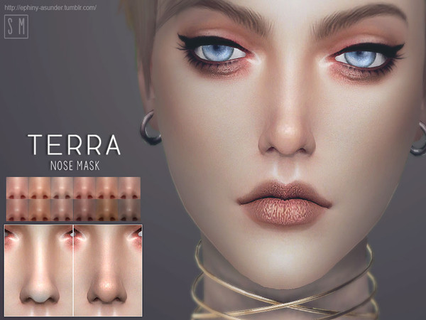 Sims 4 — [ Terra ] - Nose Mask by Screaming_Mustard — A simple nose mask in 12 shades to match most skin tones. For males