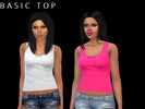 Sims 4 — Basic Top by V_E_S_P_E_R_O — Basic Tops 13 Colors EA edited mesh and recolor CAS : Female Top Section