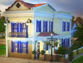Sims 4 — Colonial Luso-Brasileira - NO CC! by melcastro912 — A cozy villa with Portuguese typical style built in