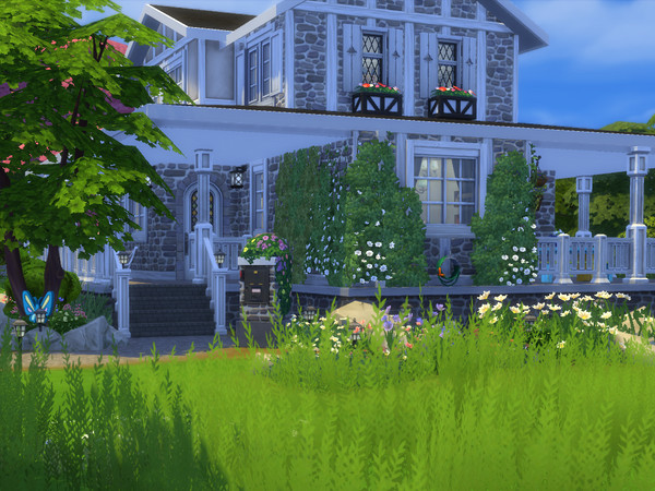 Sims 4 — Rustic House by Egy922 — A traditional house on a 30x20 lot, inspired by Windenburg. Two bathroom and one