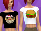 Sims 4 — 7 Bow Crop Top Recolors! by MadDoesCC — Hello! I made a recolor of the bow crop top! Does not replace any