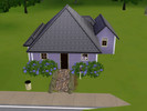 Sims 3 — Violet Starter Home by leashonlife — A small. open plan starter home! Everything is open plan, including the