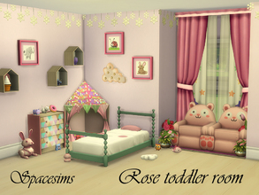 Sims 4 — Rose toddler room by spacesims — This colorful toddler room was designed to be a fun and relaxing bedroom for