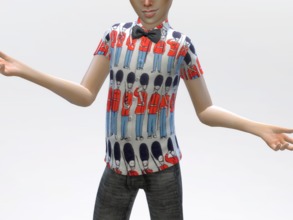 Sims 4 — Cath Kidston Guards Child Shirt by carlalou2 — Cath Kidston Guards Child Shirt