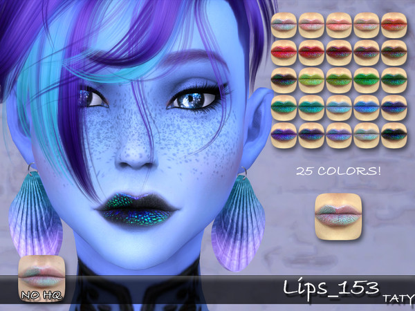 Sims 4 — [Ts4]Taty_Lips_153 by tatygagg — Female Human, Alien Teen to Elder Hq Compatible