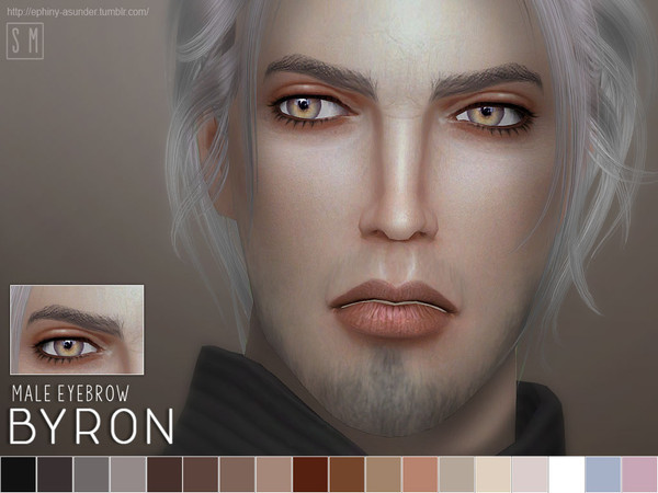 Sims 4 — [ Byron ] - Male Eyebrows by Screaming_Mustard — A new eyebrow for males Sims. In 18 shades. For males , child