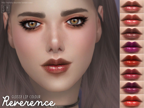 Sims 4 — [ Reverence ] - Glossy Lip Colour by Screaming_Mustard — A super glossy lip colour. For females, teen +. With