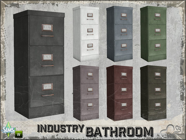 Sims 4 — Bathroom Industry Vanity Sideboard v1 by BuffSumm — Part of the *Bathroom Industry* ***TSRAA***