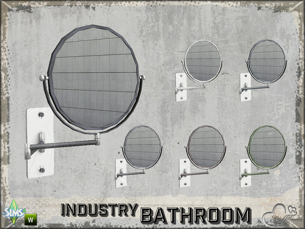 Sims 4 — Bathroom Industry Vanity Cosmetic Mirror by BuffSumm — Part of the *Bathroom Industry* ***TSRAA***