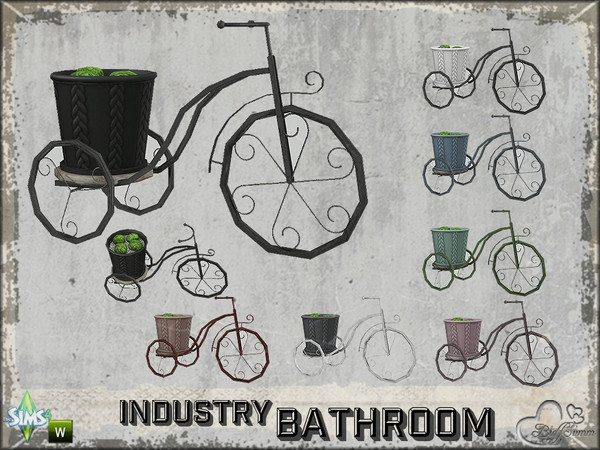 Sims 4 — Bathroom Industry Vanity Flowerbike by BuffSumm — Part of the *Bathroom Industry* ***TSRAA***