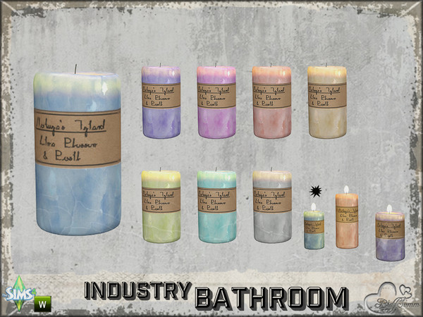 Sims 4 — Bathroom Industry Vanity Candle v4 by BuffSumm — Part of the *Bathroom Industry* ***TSRAA***