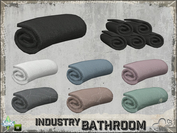 Sims 4 — Bathroom Industry Vanity Towel Roll Single by BuffSumm — Part of the *Bathroom Industry* ***TSRAA***