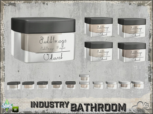 Sims 4 — Bathroom Industry Cosmetics Cover Can 'Chinel' by BuffSumm — Part of the *Bathroom Industry* ***TSRAA***