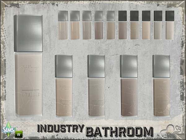 Sims 4 — Bathroom Industry Cosmetics Cream Cover 'Chinel' Glas by BuffSumm — Part of the *Bathroom Industry* ***TSRAA***