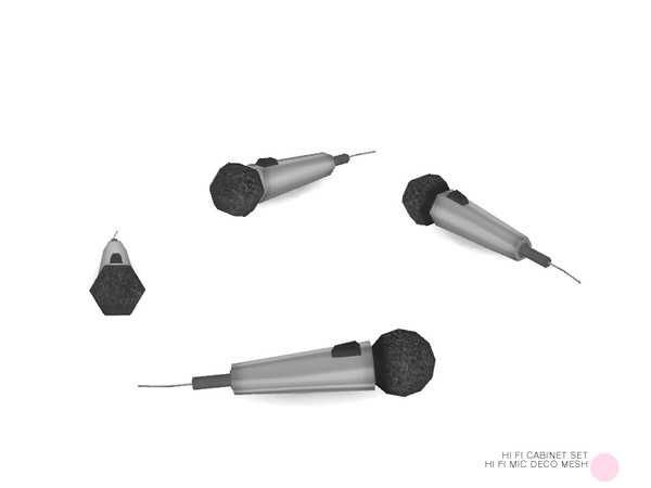 Sims 4 — Hi Fi Mic Deco Mesh by DOT — Hi Fi Mic Deco Mesh by DOT of The Sims Resource