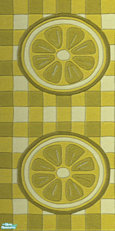 Sims 2 — Fruity Kitch - Green by Astarta — Bright fruit walls.