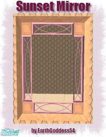 Sims 2 — Sunset Bath - Mirror by EarthGoddess54 — Made to match the Sunset Bath set. Enjoy!